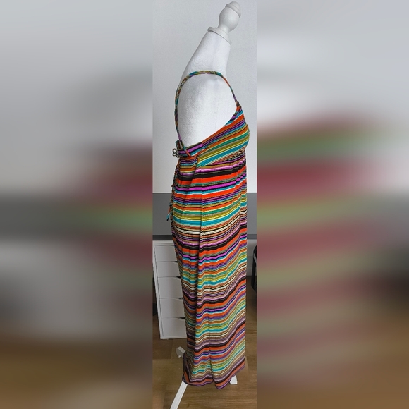 Valerie Bertinelli Vibrant Striped Maxi Dress - Picture 4 of 6